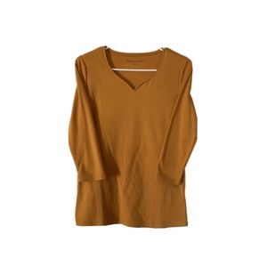 ✖️ SOLD - Fall Mustard | Burnt Orange Blouse